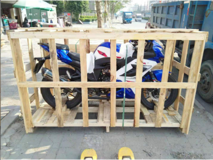 绵阳打木架包装电动车物流运输定做